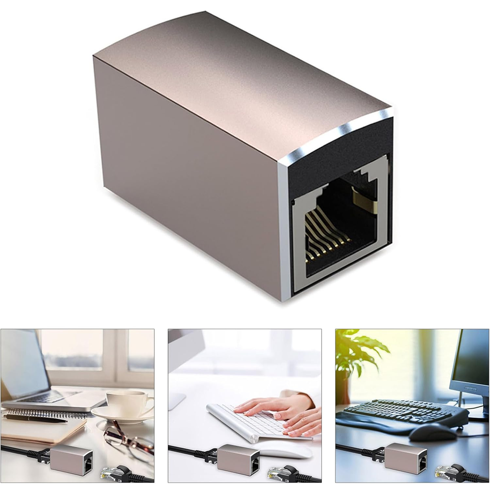 RJ45 Coupler 10Gbps Metal High Speed Joinder Network Female to Female Connector - Image 3