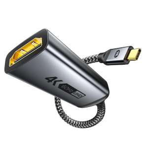 Warrky CH07 4K 60HZ USB-C to HDMI Adapter 0.65ft Gray