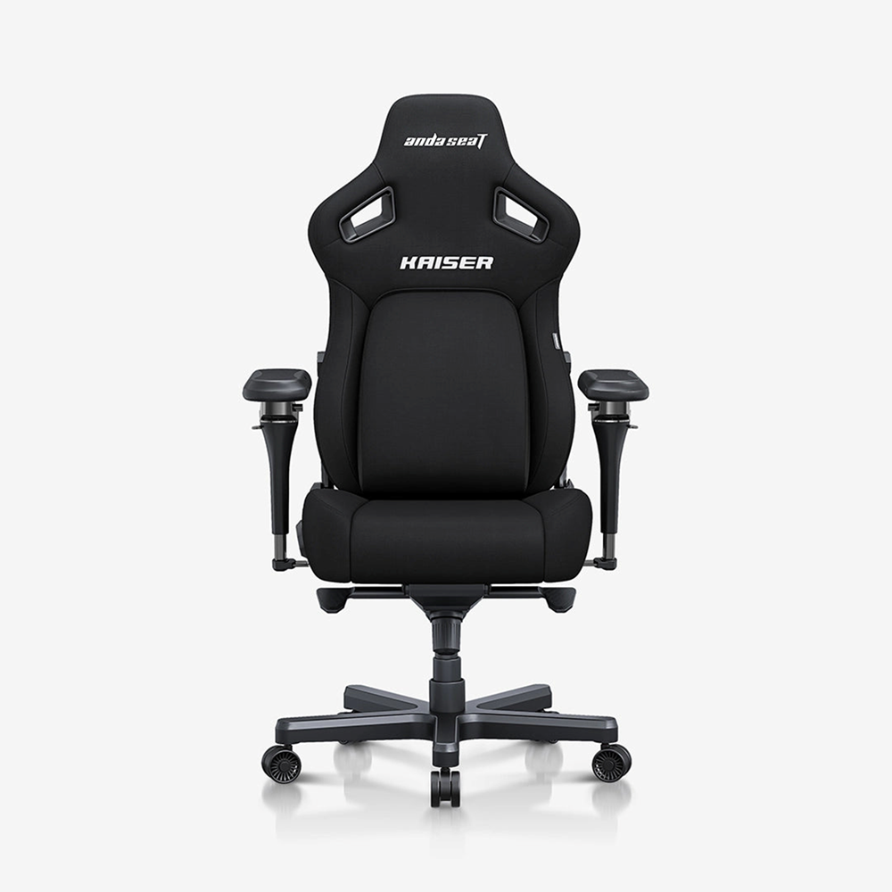 AndaSeat Kaiser 4 Series (XL) - Linen Fabric, 6D Armrest Gaming Chair - Black