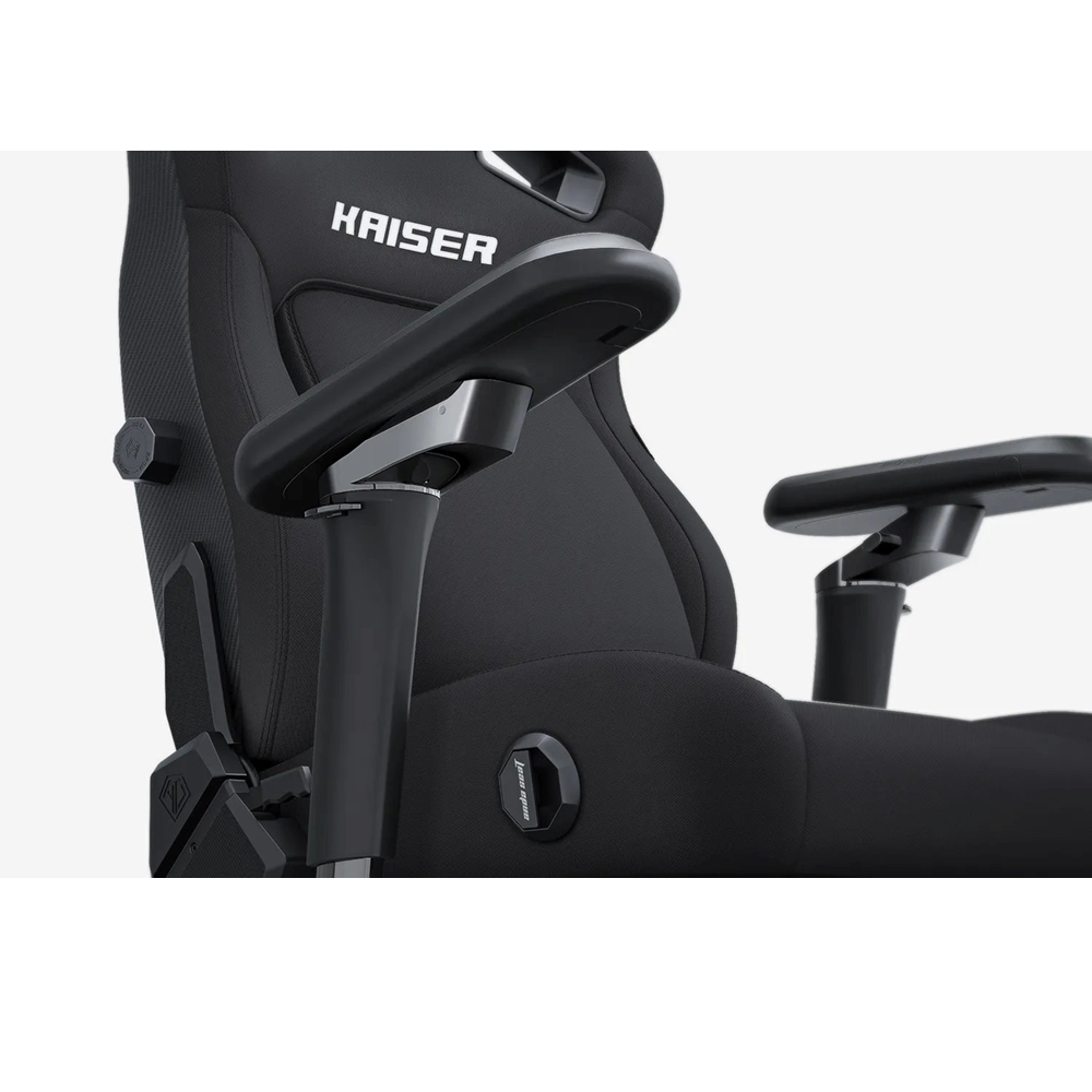 AndaSeat Kaiser 4 Series (XL) - Linen Fabric, 6D Armrest Gaming Chair - Black - Image 5