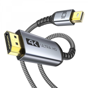 Warrky MH12 4K 30HZ Mini DisplayPort to HDMI Cable 3m Silver Gray