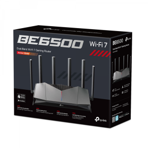 TP-Link GE400 BE6500 Dual-Band WiFi 7 Gaming Router, 2.5G