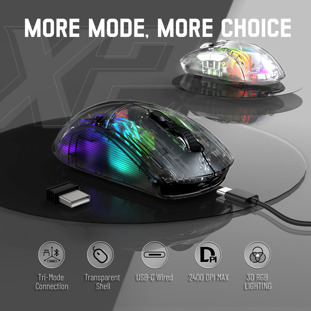 Attack Shark X2 Wireless Gaming Mouse, Black - Image 2
