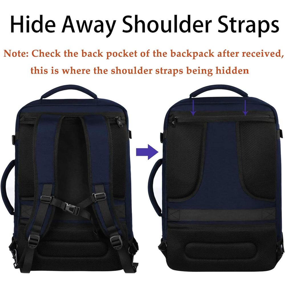 Matein 115900 XL Traveling Suitcase Backpack Laptop Bag X-large 34L Capacity, Blue - Image 7