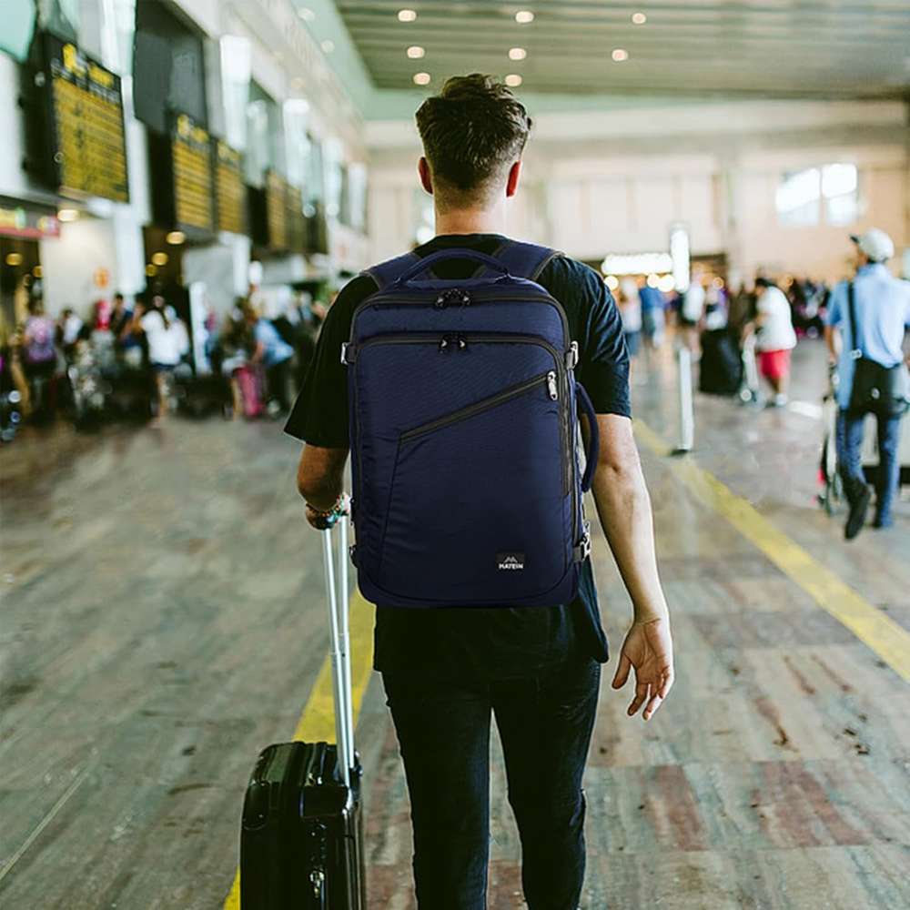 Matein 115900 XL Traveling Suitcase Backpack Laptop Bag X-large 34L Capacity, Black - Image 3