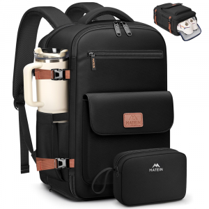 Matein 175600 15.6" Travel Laptop Backpack Anti Theft Carry-on Bag, Black