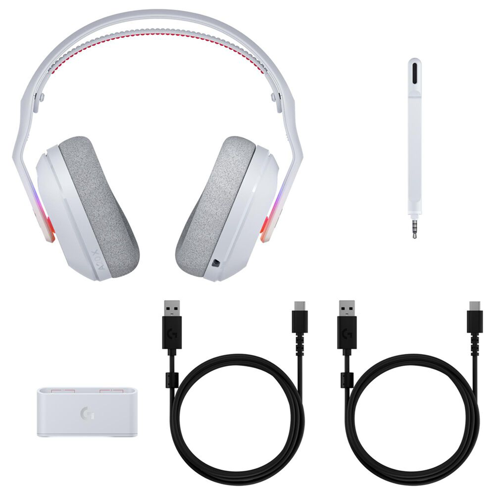 Astro A20 X LIGHTSPEED Wireless Gaming Headset with PLAYSYNC AUDIO and LIGHTSYNC RGB, White - Image 5