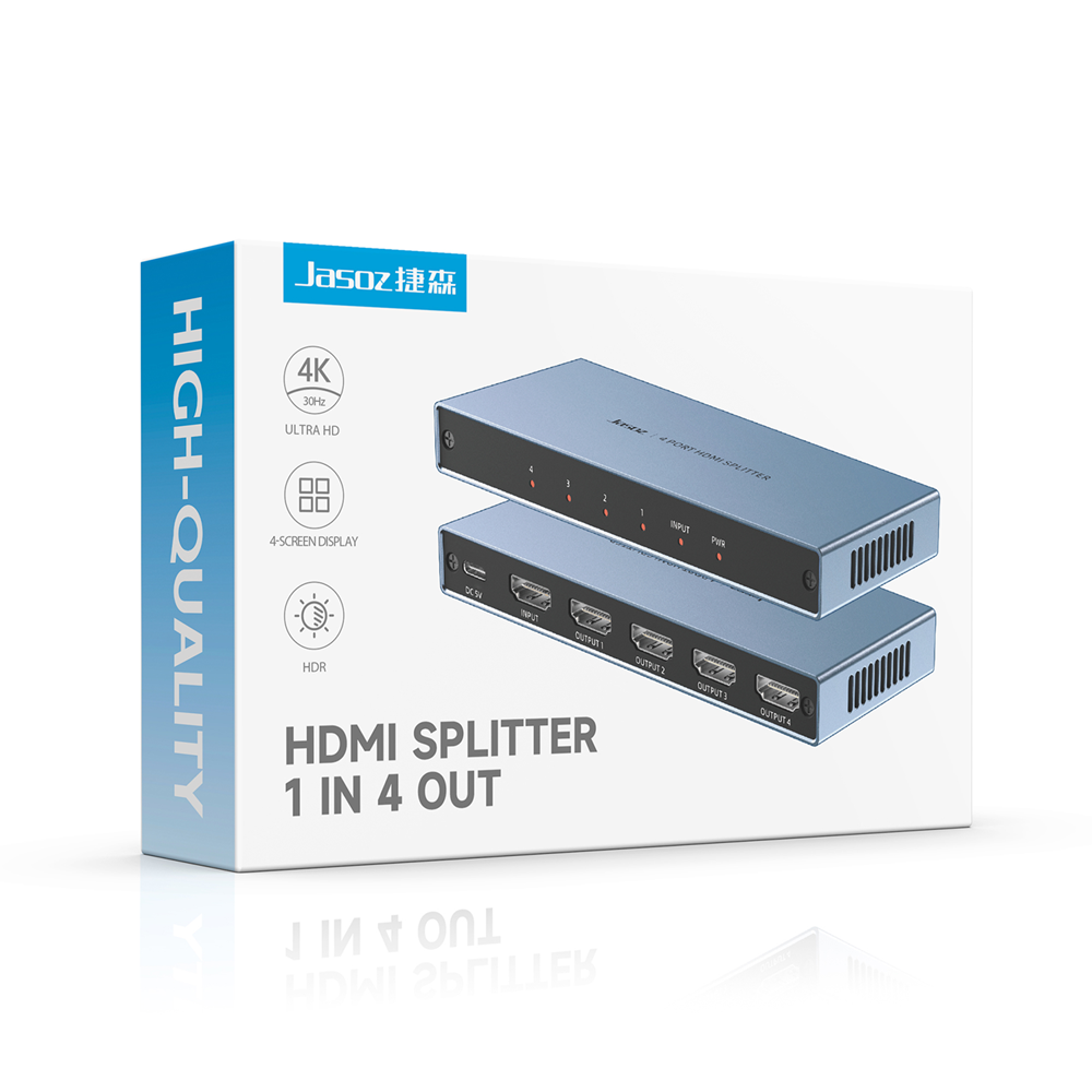 Jasoz G151 4K@30Hz 4-Port HDMI Splitter 1 in 4 out - Image 3