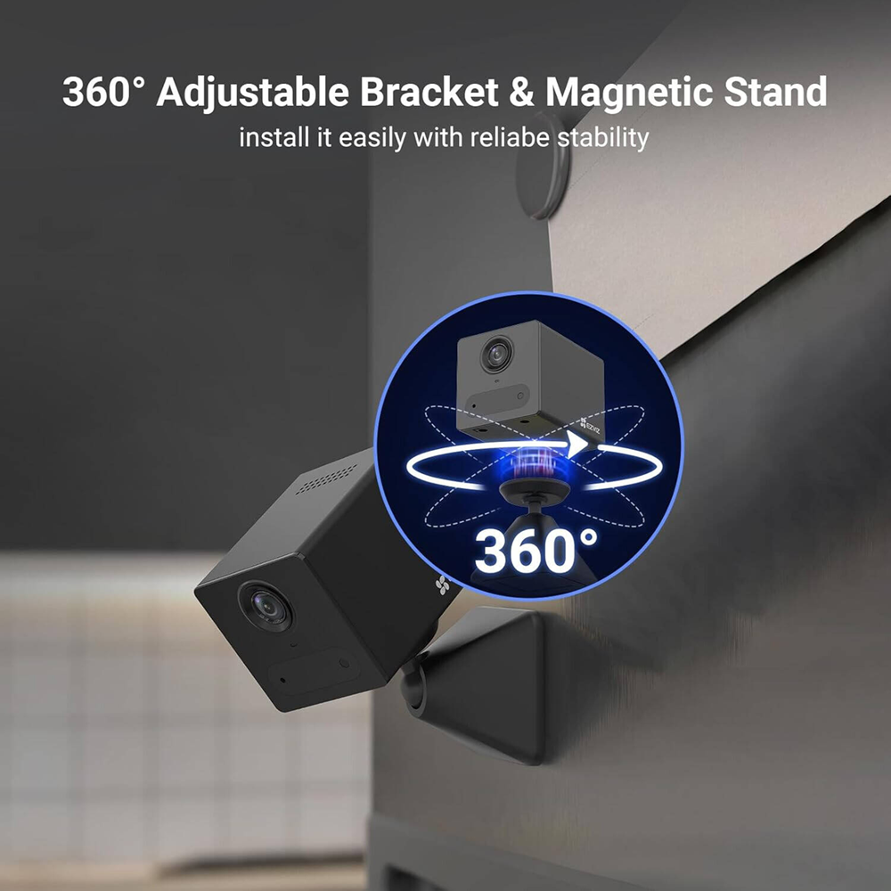 EZVIZ CB2 4G Smart Home Battery Camera, Black - Image 9