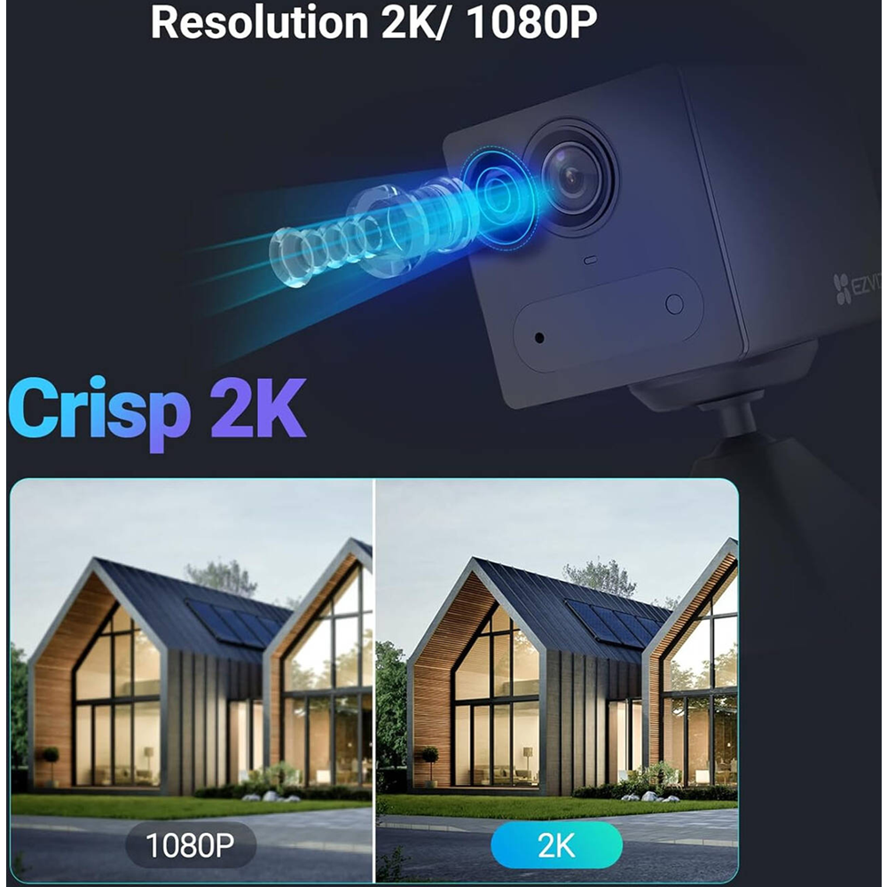 EZVIZ CB2 4G Smart Home Battery Camera, Black - Image 10