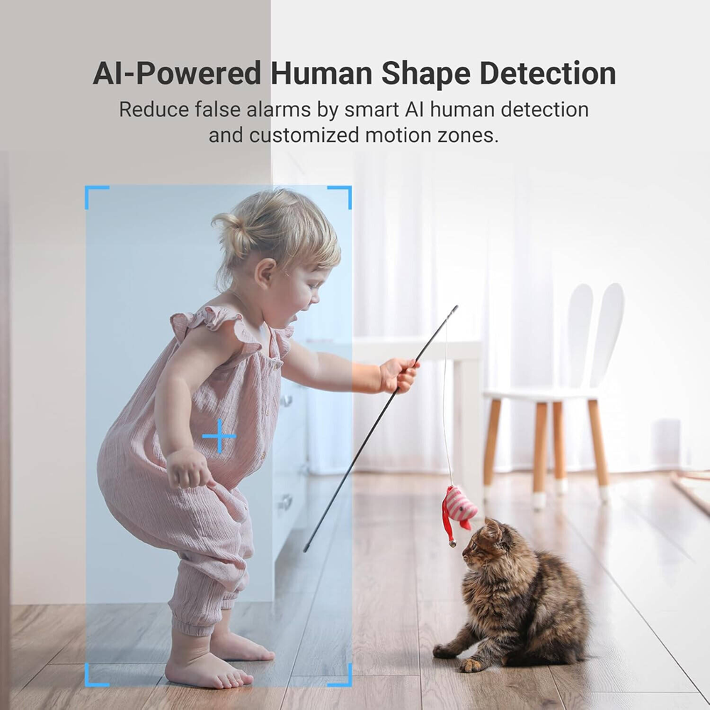 EZVIZ CB2 4G Smart Home Battery Camera, Black - Image 4