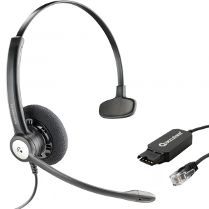 Plantronics Entera HW111N Headset with RJ11 Connection (For Call Center) One Sided