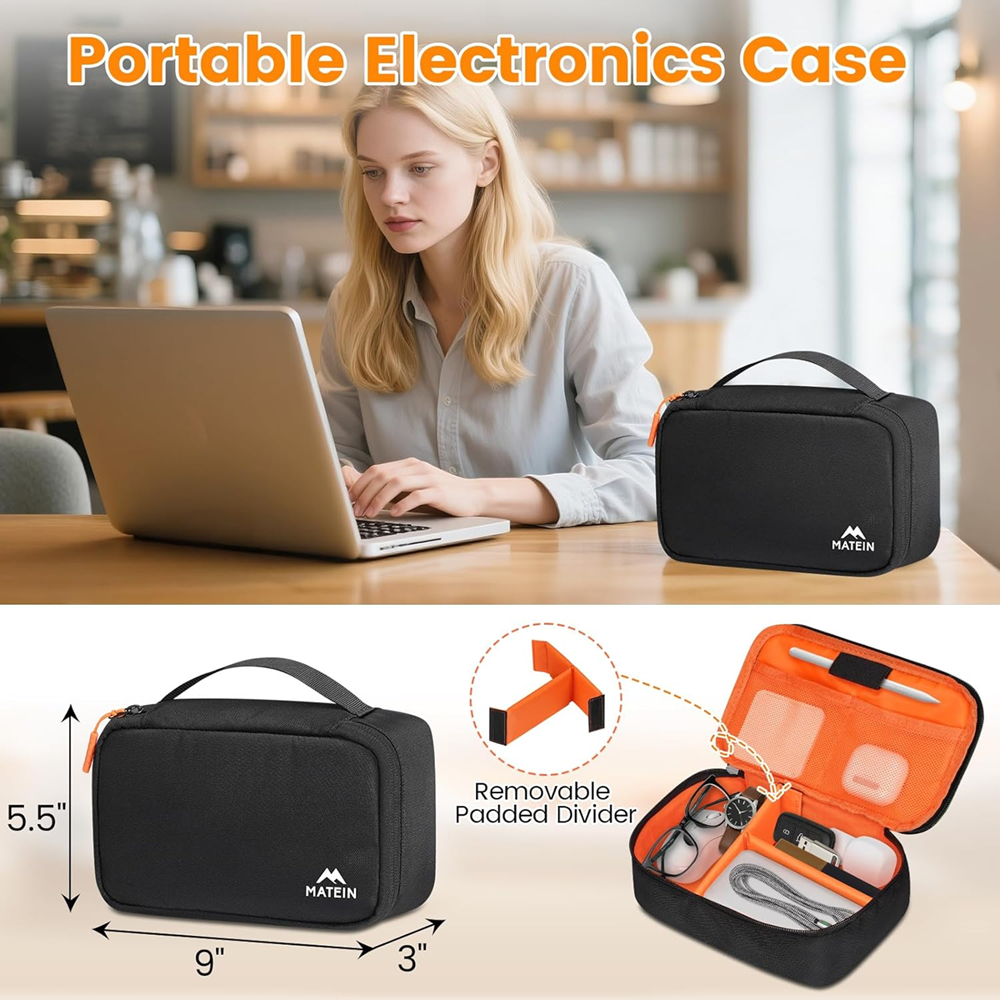 Matein 673800 17" Travel Laptop Backpack with Shoe Compartment Bag, Black - Image 3