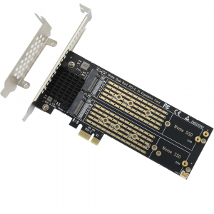 ELUTENG Dual M.2 NVMe to PCIe Adapter, PCI-E Expansion Card