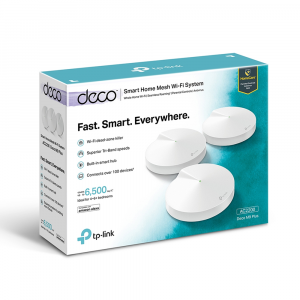 TP-Link Deco M9 Plus AC2200 Smart Home Mesh WiFi System, 3-Pack