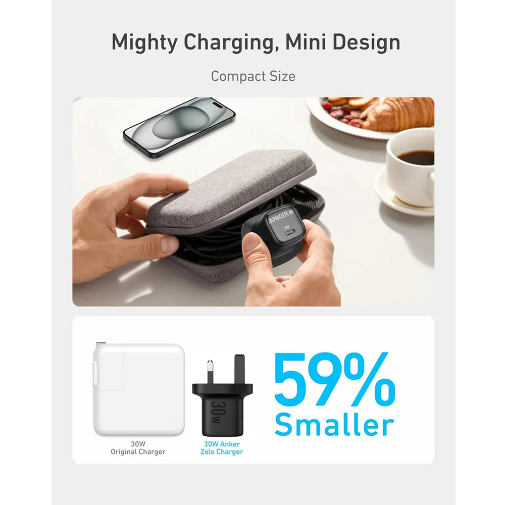 Anker 2698 Zolo Charger Adapter - (30W, PD 3.0), A2698K11 - Image 3