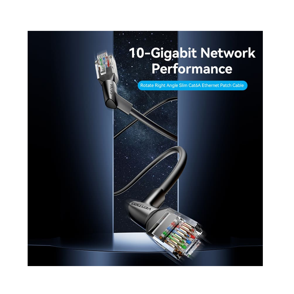 Vention IBSBI Cat6A Rotatable UTP Ethernet Patch Network Cable 10Gbps - 3m - Image 5