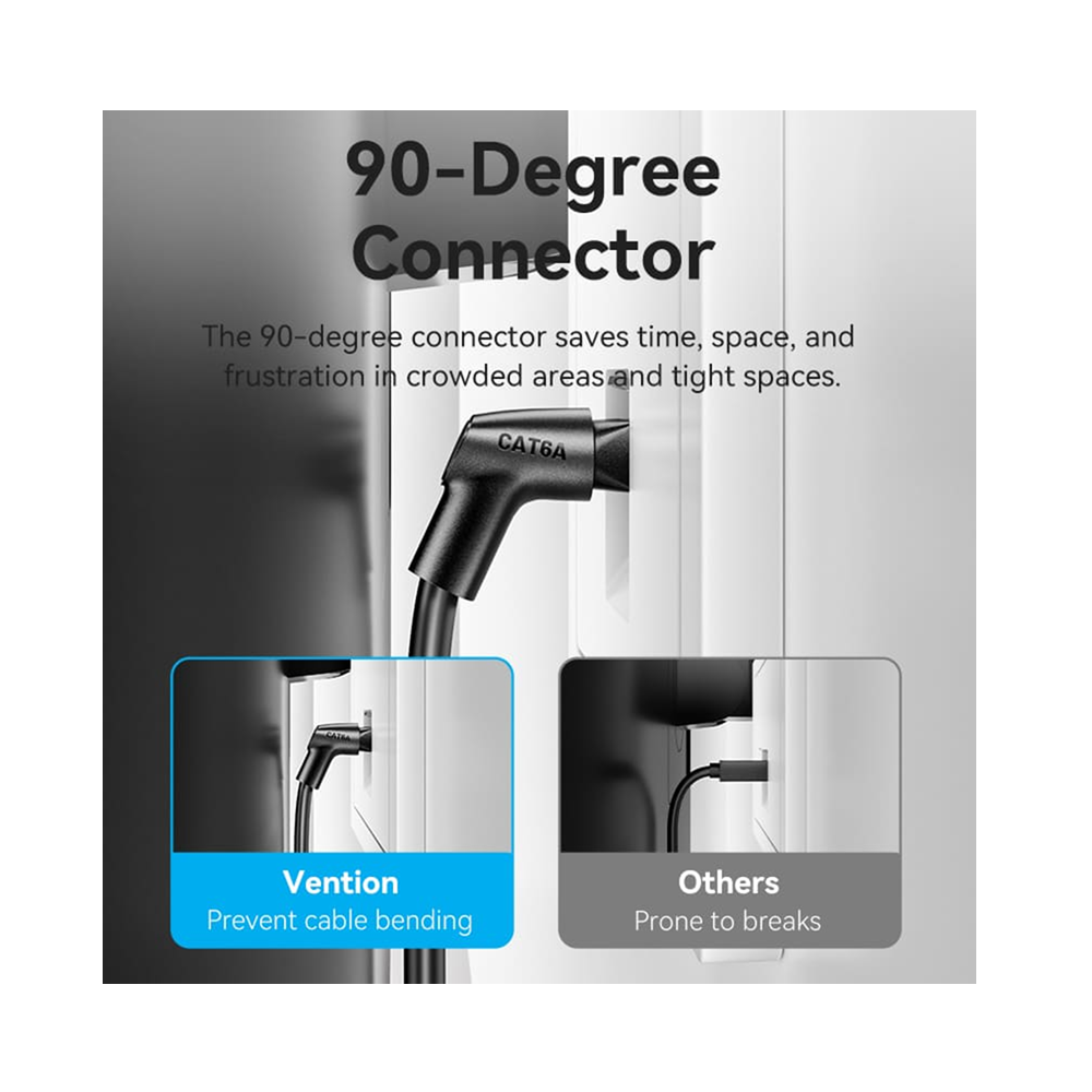Vention IBSBI Cat6A Rotatable UTP Ethernet Patch Network Cable 10Gbps - 3m - Image 3