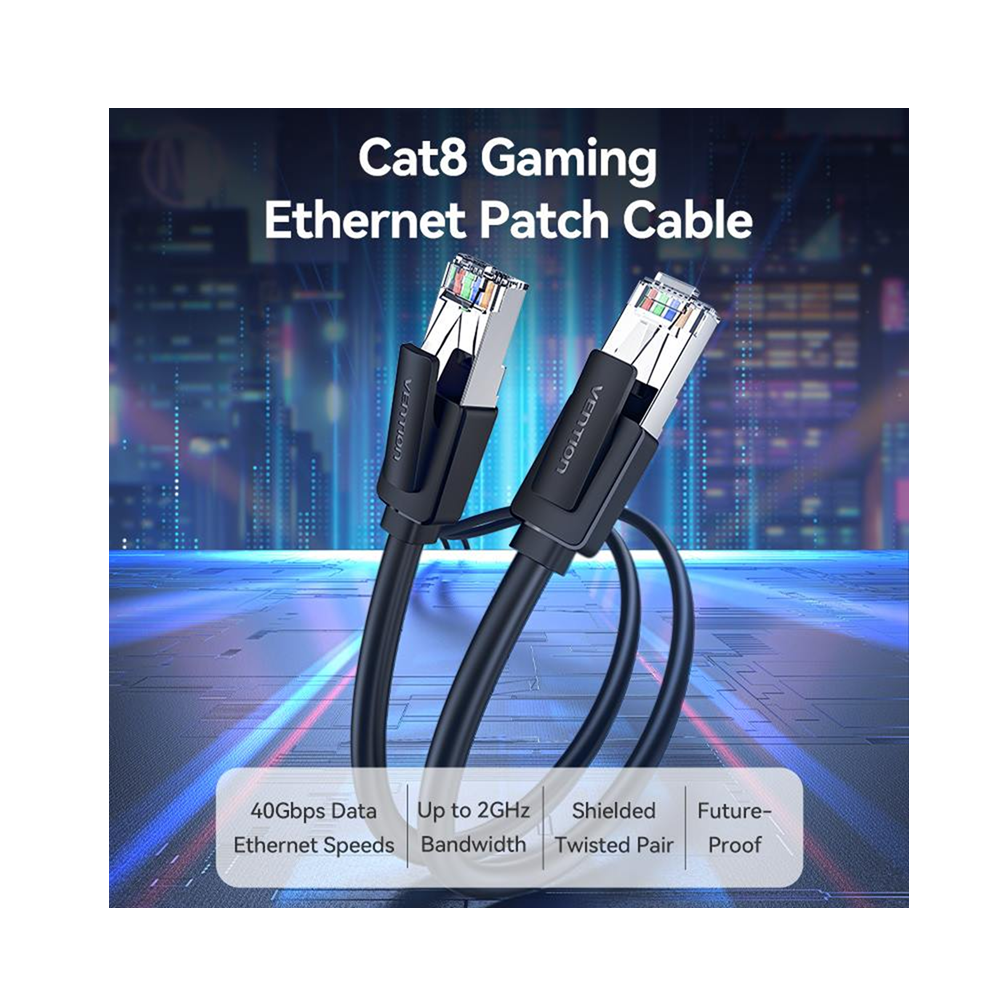 Vention IKKBH Cat8 SFTP Ethernet Patch Network Cable 40Gbps - 2m - Image 2